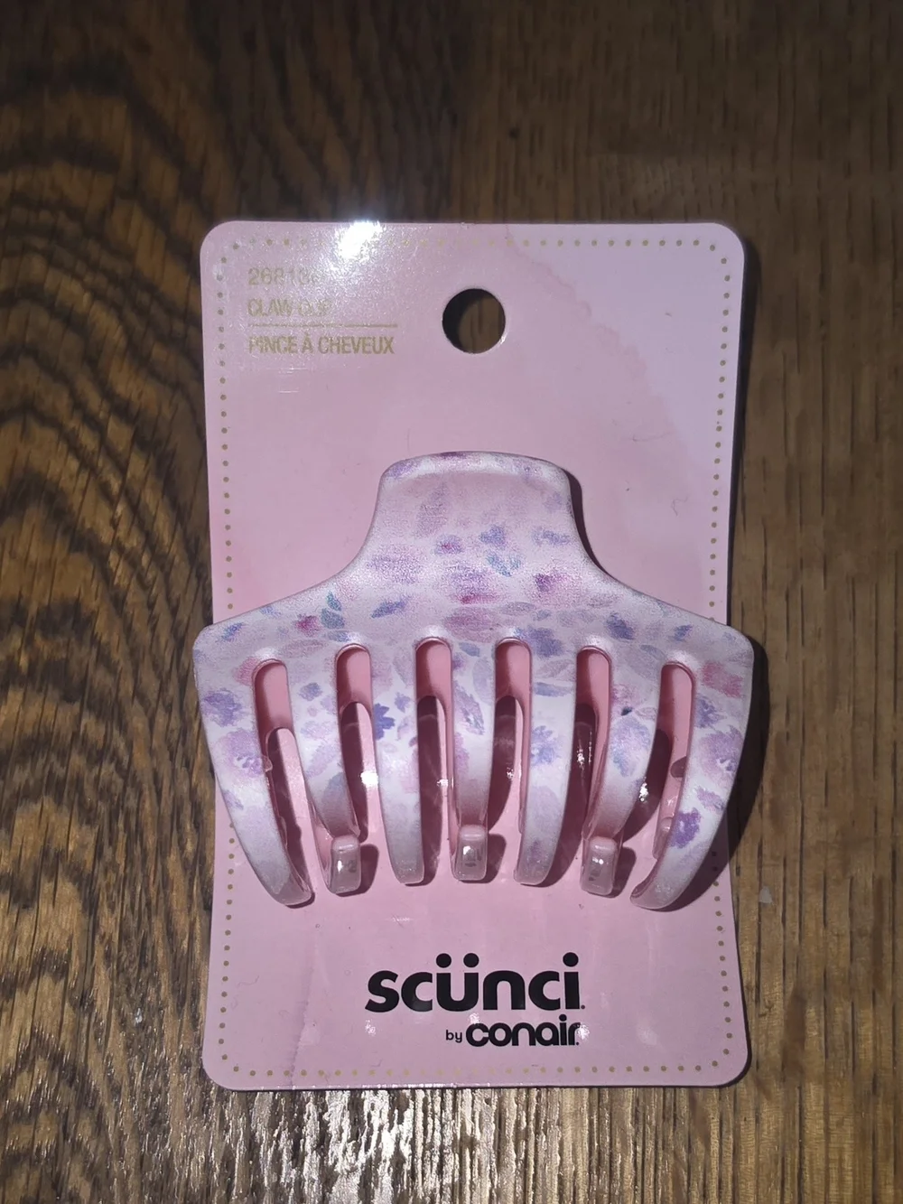Scünci Pink Floral Claw Hair Clip BNIB